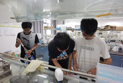 7月14日老王论坛
水质检测社会实践小分队进行水质检测操作